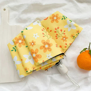 Mini-convenient five-fold parasol, automatic folding umbrella