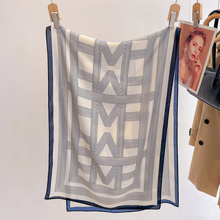 Gorgeous Simple Striped Pattern Scarf High-end Viscose Scarf