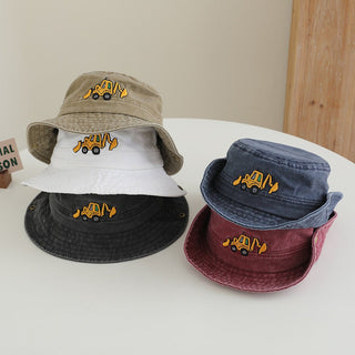 Washed Denim Comfortable Bucket Hat for Kids