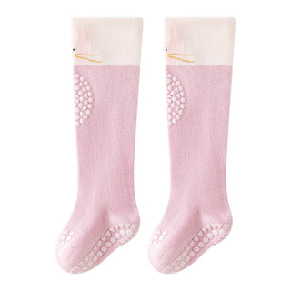 2 in 1 Socks With knee pads Children's indoor non-slip Winter Socks