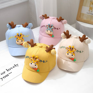 Radish Giraffe Flagged Comfortable Kids baseball Cap