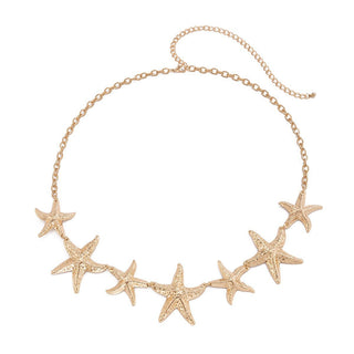 European Style Star Shaped Metal Waist Chain for Female
