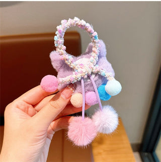 Kulomi Sanrio Wool Cute Cartoon Elastic Rubber Hairband