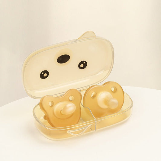 Ultra Soft Silicone Baby Pacifier Imitates Breast Milk with Storage Box