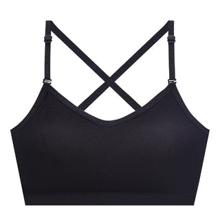 Free Size Cotton Breathable Camisole Back Fixed Cup Latex Bra