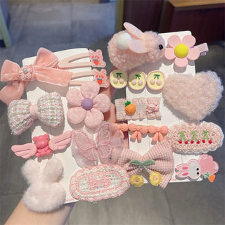 Children's Cute Plush Duckbill Clip Butterfly Design Hairclip