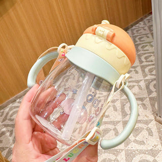 Children's Portable Cute Water Cup Mum Pot with scale
