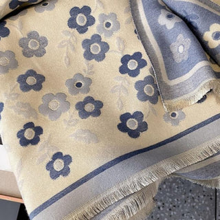 Exclusive Floral Design Women's Luxury Winter Shawl
