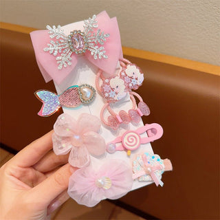 Frozen Inspired Princess Elsa Bow Hairpin Set for Kids