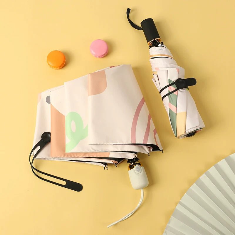 Anti-UV printed automatic functional small umbrella
