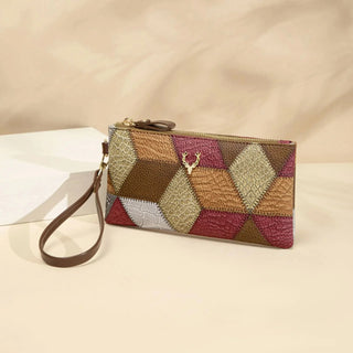 Retro Style Women's Luxury Versatile Zipper Purse