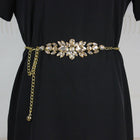 Premium Rhinestone Inlaid Flexible Chain Belt for Women