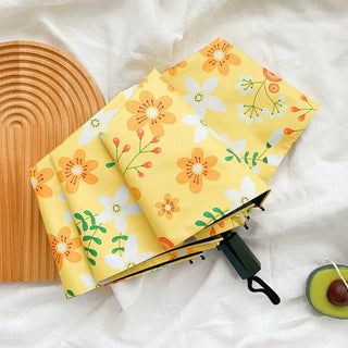 Mini-convenient five-fold parasol, automatic folding umbrella