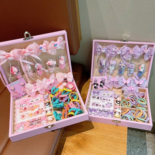 61Pcs Exclusive Hair Accessories Set Gif Box for Girls