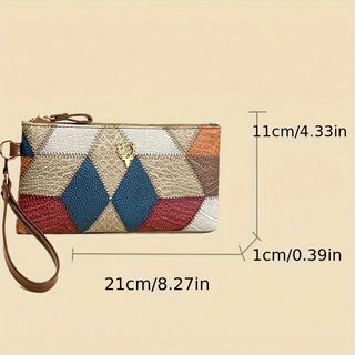 Retro Style Women's Luxury Versatile Zipper Purse