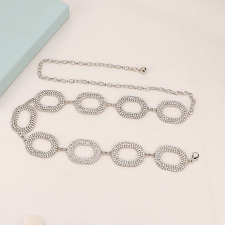 Crystal Partywear Rhinestone Waist Chain for Female