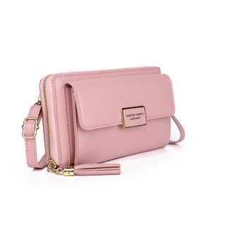 Compact Style PU Shoulder Messenger Bag for Female