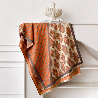 Luxury Bohemian Paisley Jacquard Style Shawl for Winter