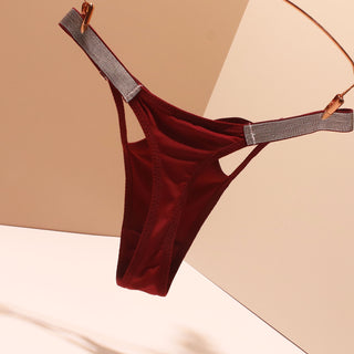 American Style Breathable Cotton Thong Panties for Women