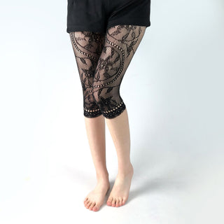 American Style Hollow Sexy Thin Jacquard Fishnet Stockings