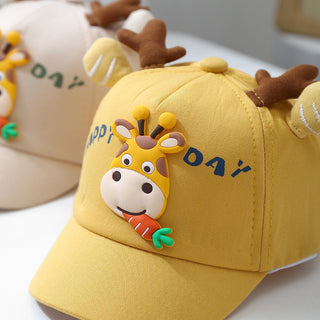 Radish Giraffe Flagged Comfortable Kids baseball Cap