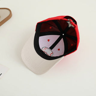Children's baseball caps with embroidered cartoon characters