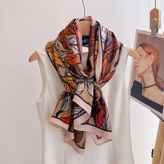 Women's Korean Style Floral Printed Both Side Printed Premium Viscose Scarf