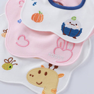 Antibacterial Saliva Towel 360 Degree Premium Embroidered Baby Cotton Bib