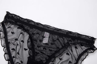 French Lace Underwire Bra Set Breathable Plus Size Lingerie