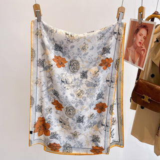 Travel Friendly High-Quality Both Side Plant Printed Viscose Scarf