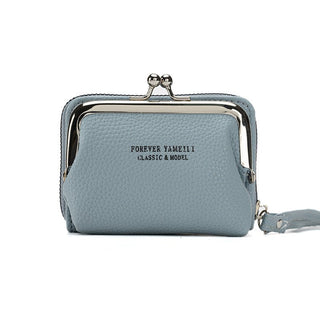Women's Thin Compact Clutch Style Coin Purse Wallet
