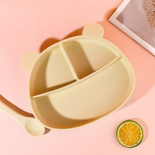 3 Chamber Food Grade Silicone Dinner Plate