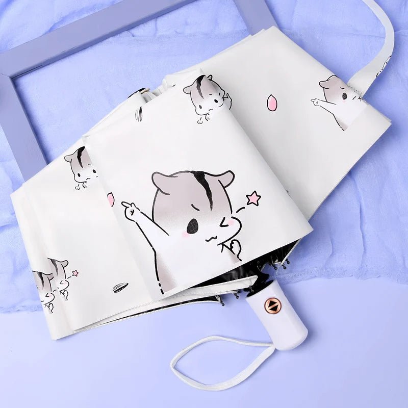 Fully automatic, functional, cute cartoon print umbrella