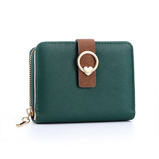 Korean Version Zipper Solid Color Women's Card Holder Wallet