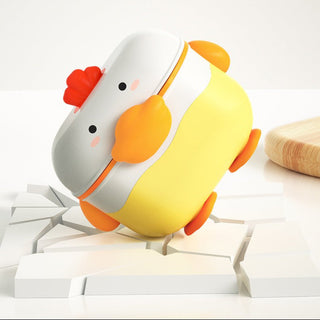 Cute Duck Shape Portable Air Tide Milk Powder Storage Box With Spoon