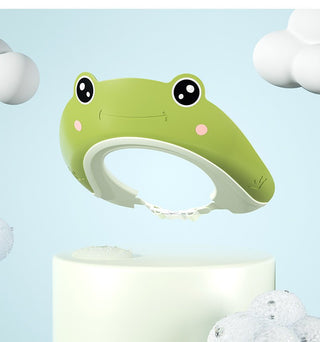 Cute Frog Adjustable Silicone Shower Cap for kids