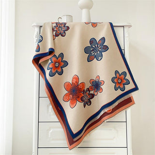 Premium Fairy Style Petal Printed Luxury Winter Shawl for Women