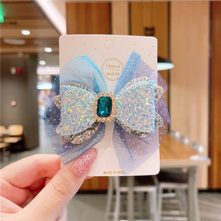 3 Pieces Set Frozen Cute Princess Snowflake Baby Girl Hairpins