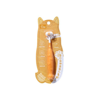 3D Cat Paw Cartoon Extra Soft Bristle Toothbrush for Kids
