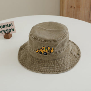 Washed Denim Comfortable Bucket Hat for Kids