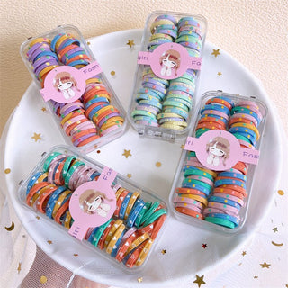 60Pcs Colorful High Elastic Rubber Band for Baby Girl