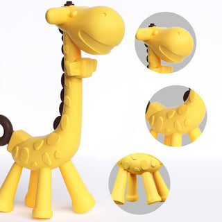 Food Grade Silicone Giraffe Soothing Teether for Children