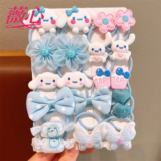 10 Pair Famous Caracter Children's Hair Tie Headband for Girls