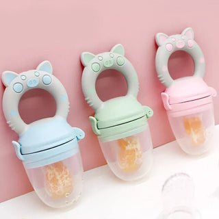 Silicone Baby Pacifier with Food Grade Fruit Chamber Biting