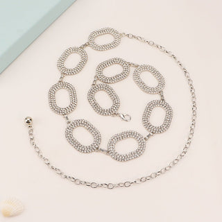 Crystal Partywear Rhinestone Waist Chain for Female