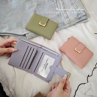 Pebbled Print PU Leather ladies Pouch Wallet