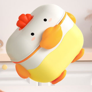 Cute Duck Shape Portable Air Tide Milk Powder Storage Box With Spoon