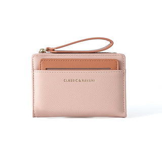 Women's High Quality Solid Color Zipper Coin Purse Card Holder Wallet
