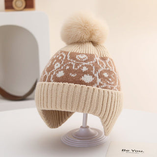 Toddler's Ear Protecting Thick Velvet Cap For Winter