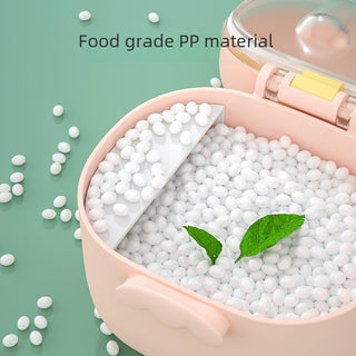 High Quality Air Tide Baby Milk Powder and Baby Food Carrying Box with Spoon